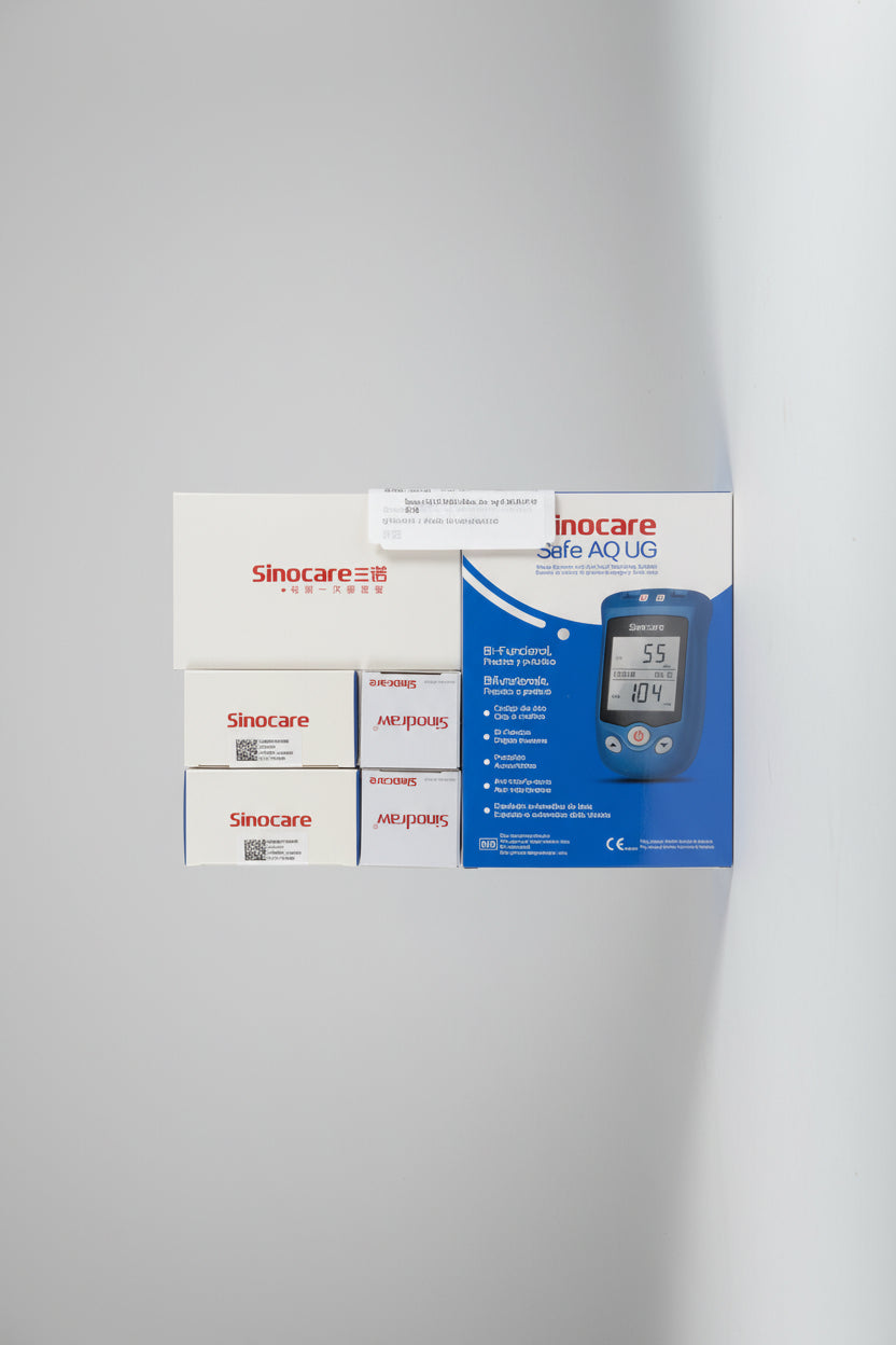 🩺 Kit Medidor Glucosa + Ácido Úrico Sinocare Safe AQ UG (Pack Completo)