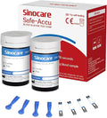 sinocare Tiras, 50 x Tiras Solo para Safe Accu Glucosa en Sangre, Tiras de Prueba Diabetes Strips (Solo para Safe-Accu)