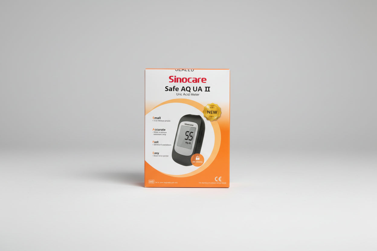 Sinocare Safe AQ UA II – Medidor de Ácido Úrico