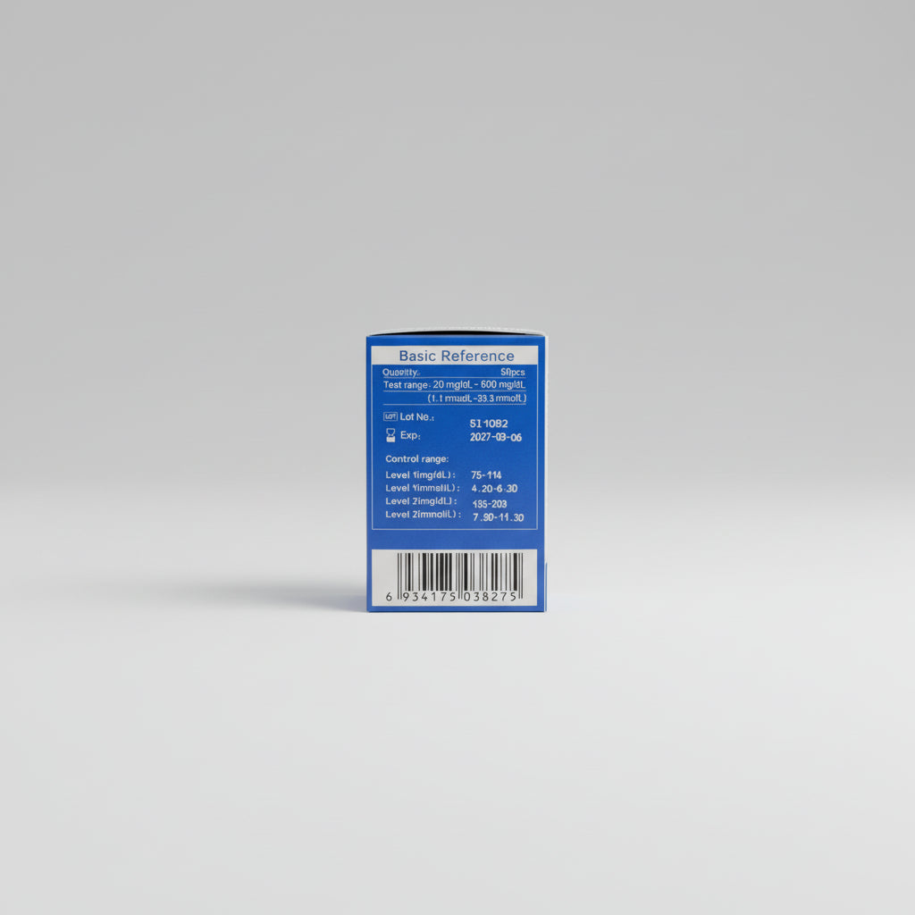 Sinocare Gold AQ Plus – Tiras reactivas para glucosa en sangre