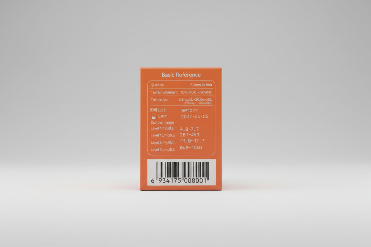 Sinocare Safe AQ UA II – Tiras reactivas para ácido úrico