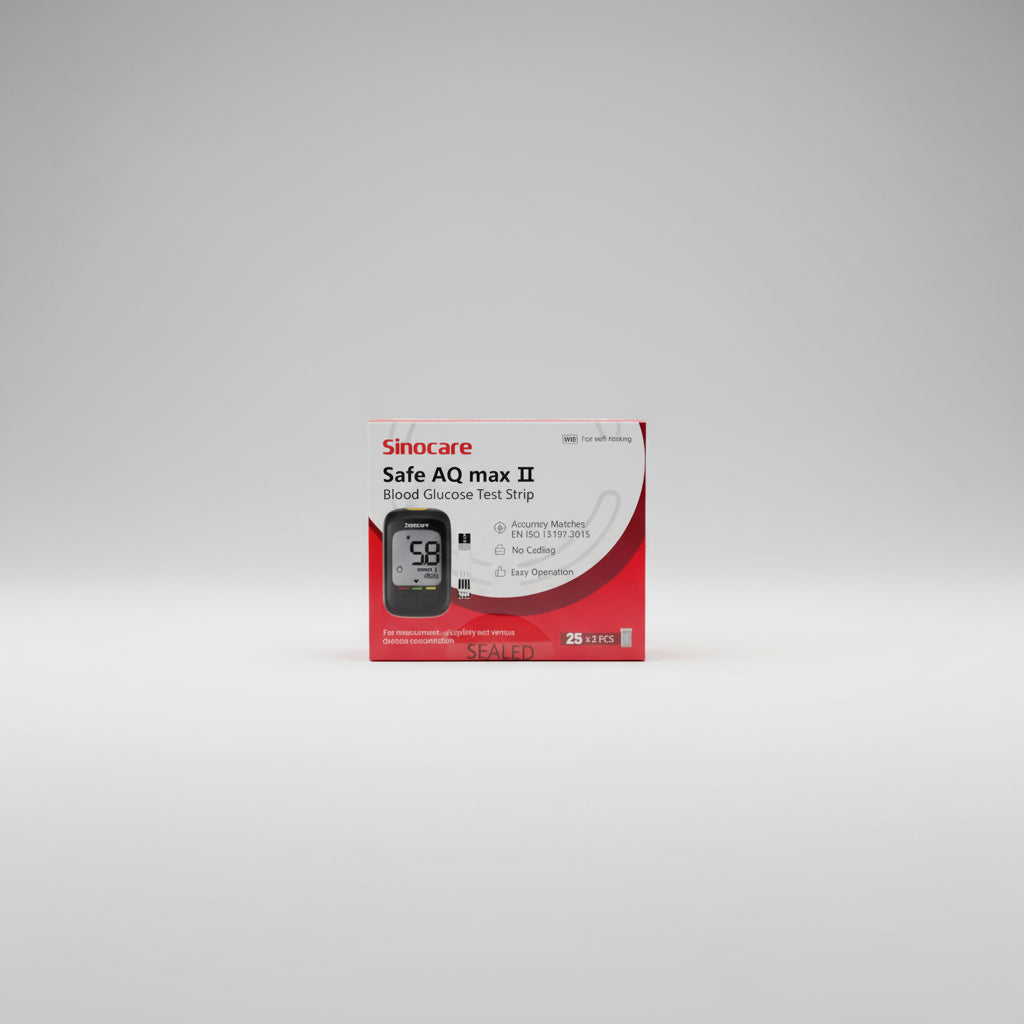 Sinocare Safe AQ Max II – Blood Glucose Test Strip