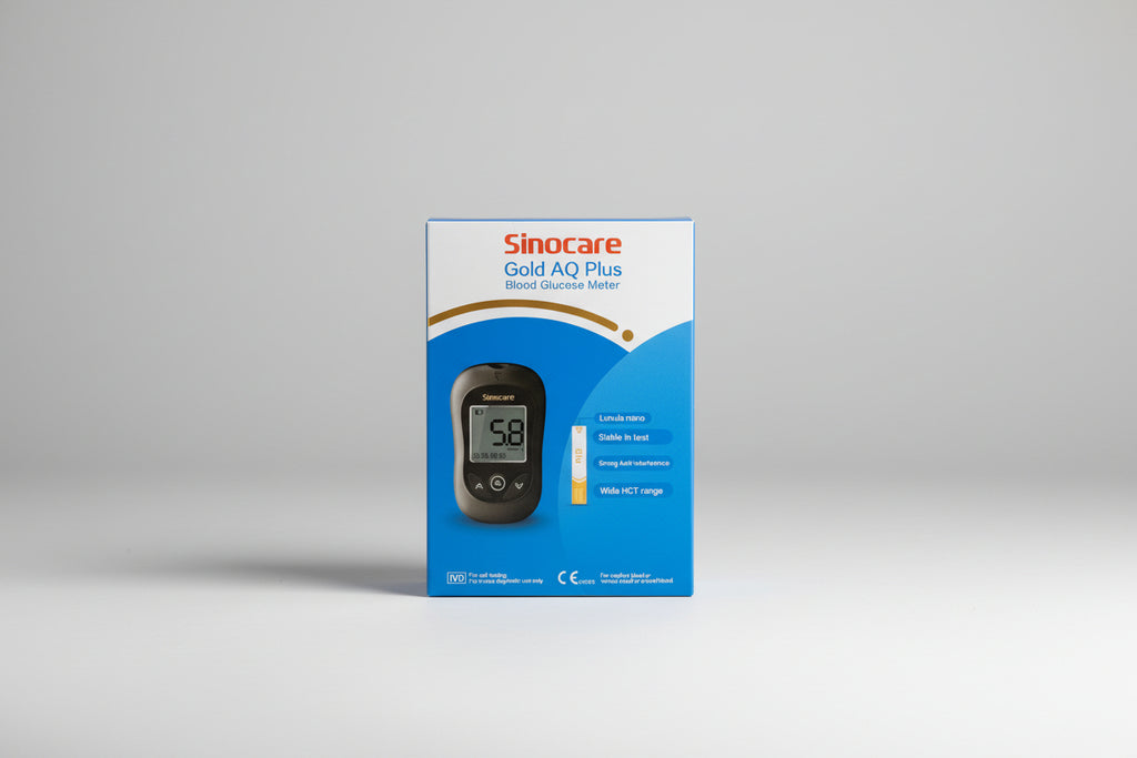Sinocare Gold AQ Plus – Medidor de Glucosa en Sangre