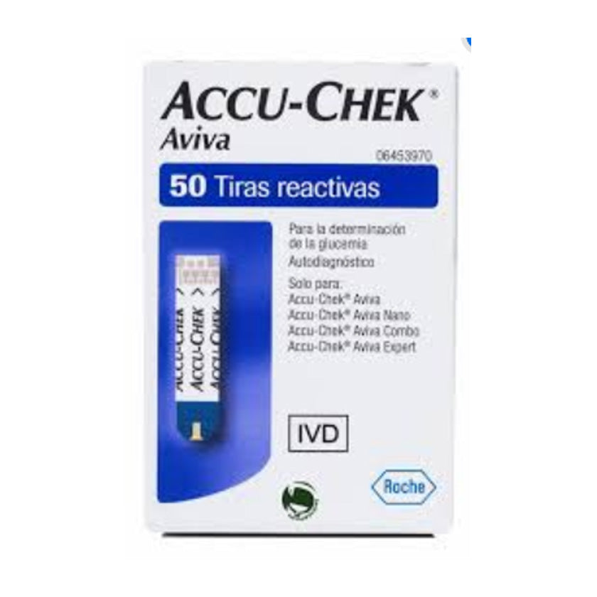 Accu-Chek Aviva Tiras Reactivas de Glucemia 50 Unidades