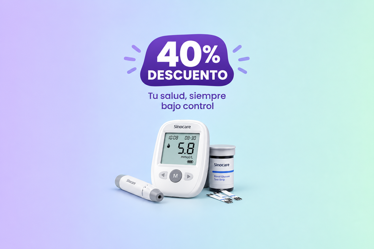 Banner glucómetro 40% descuento