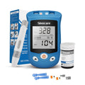 sinocare Medidor 2 en 1 Glucosa en sangre y ácido úrico, con 25 tiras Glucosa, 5 segundos obtener resultados, Medidor de Monitoreo Multifuncional para Ácido Úrico, Glucosa